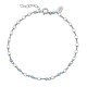 Sterling silver 925°. Chain bracelet square beads