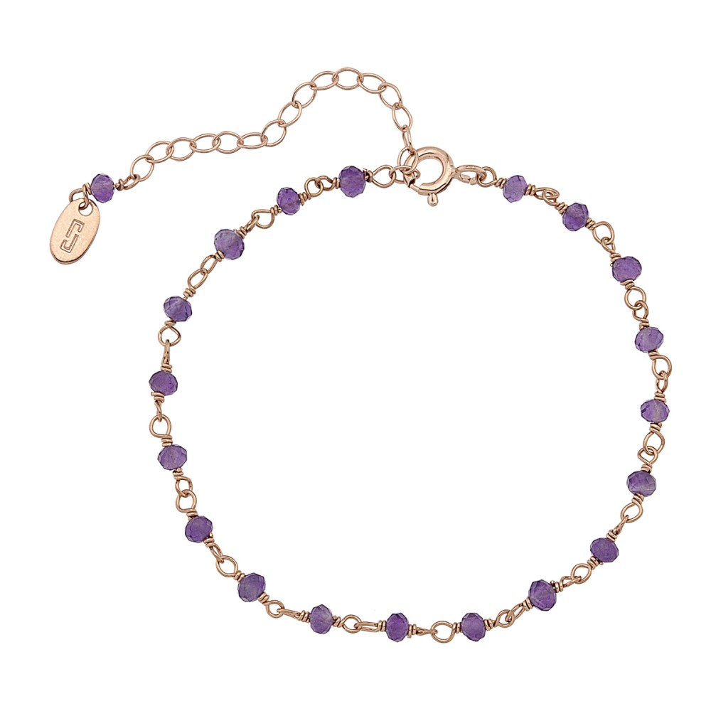 Sterling silver 925°. Rosary style bracelet