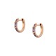 Sterling silver 925°. Small hoops with CZ