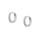 Sterling silver 925°. Small hoops with CZ