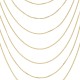 Κολιέ με επτά αλυσίδες από επιχρυσωμένο ασήμι 925°