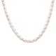 Sterling silver 925°. Double chain links necklace