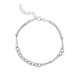 Sterling silver 925°. Large links and chains bracelet