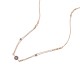 Sterling silver 925°. Chains, links and CZ necklace