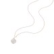 Sterling silver 925°. Mother of pearl long necklace