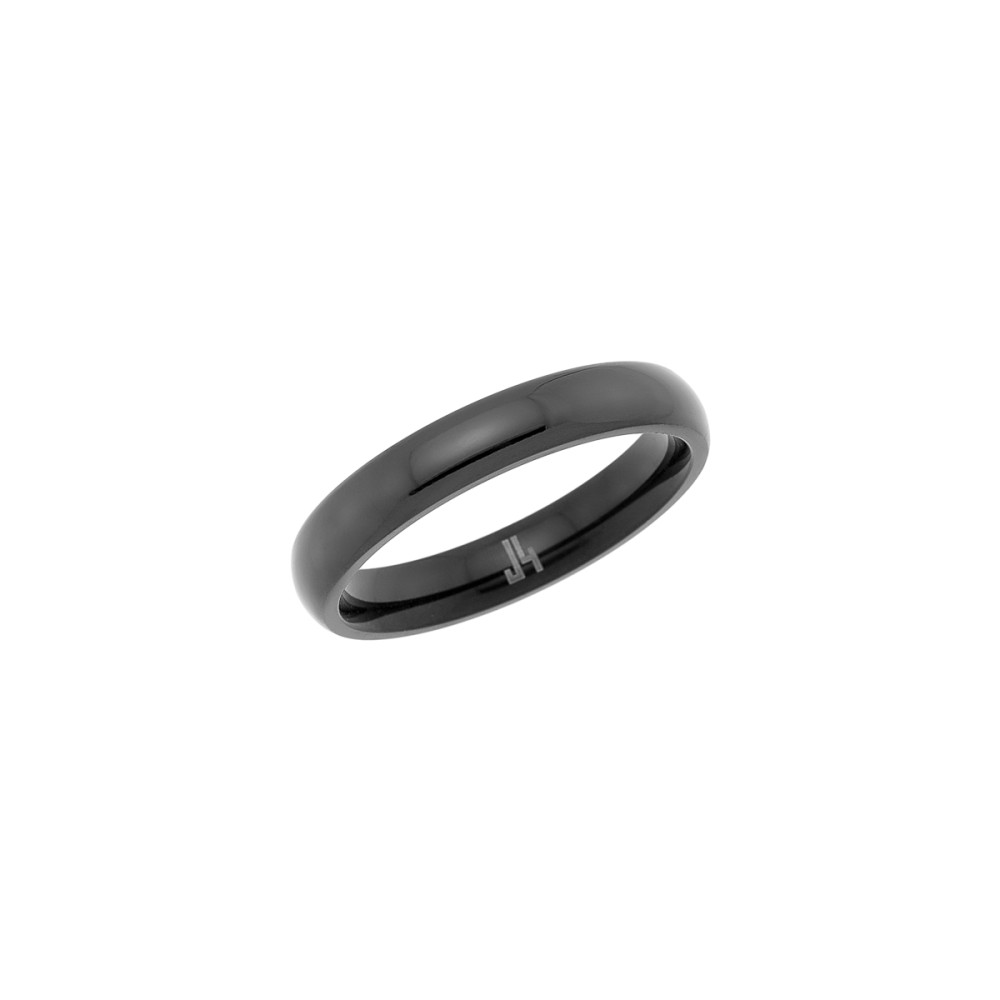 Δαχτυλίδι βέρα 4mm J4 από τιτάνιο black ip