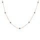 Sterling silver 925°. Station necklace with stones