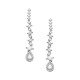 Sterling silver 925°. Drop earrings with CZ