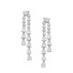 Sterling silver 925°. Drop earring with CZ
