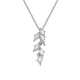 Sterling silver 925°. Drop pendant with CZ