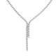 Sterling silver 925°. Cubic zirconia riviera necklace
