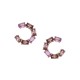 Sterling silver 925°. Open circle CZ studs