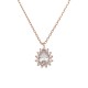 Sterling silver 925°. Starburst pendant with CZ