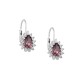 Sterling silver 925°. Starburst earrings with CZ
