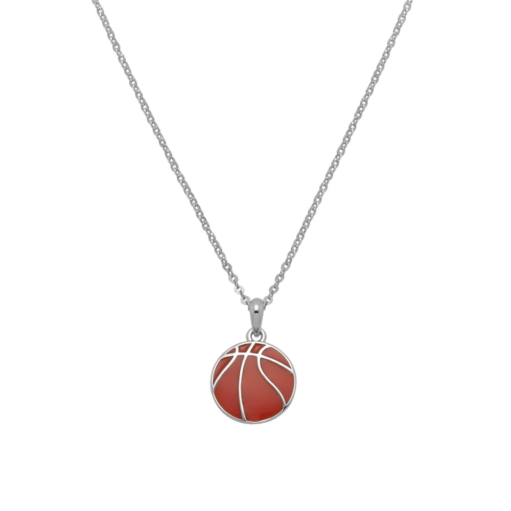 Sterling silver 925°. Basketball pendant