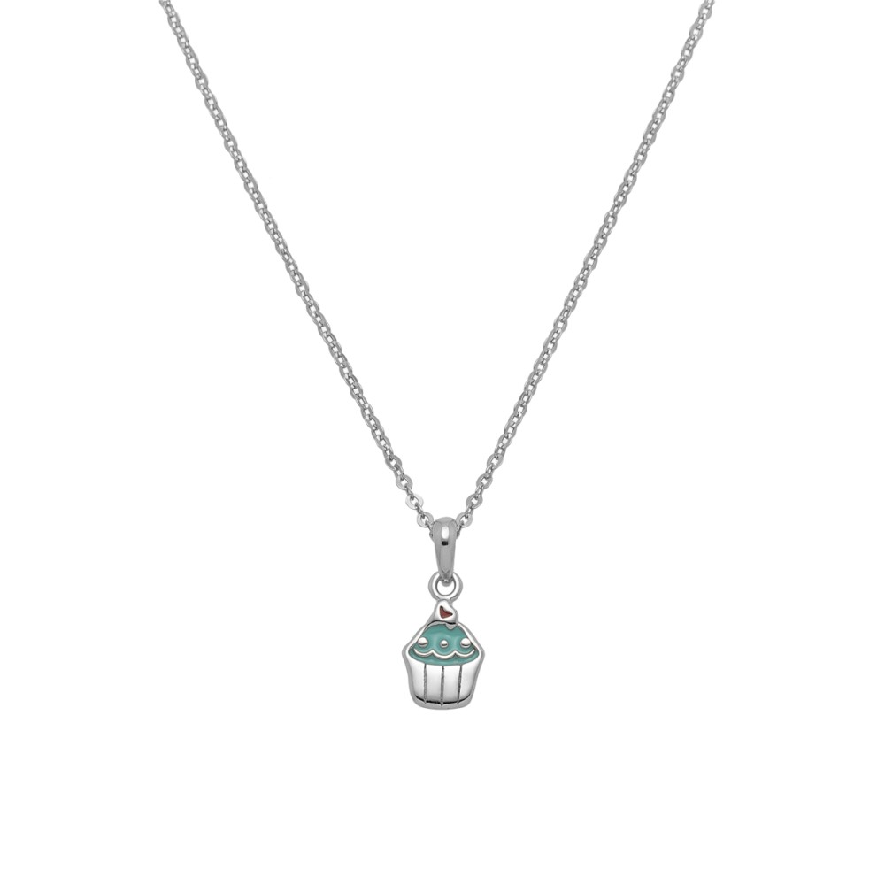 Sterling silver 925°. Cupcake pendant