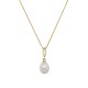 Sterling silver 925°. Pearl pendant necklace