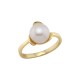 Sterling silver 925°. Pearl ring
