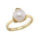 Sterling silver 925°. Pearl ring