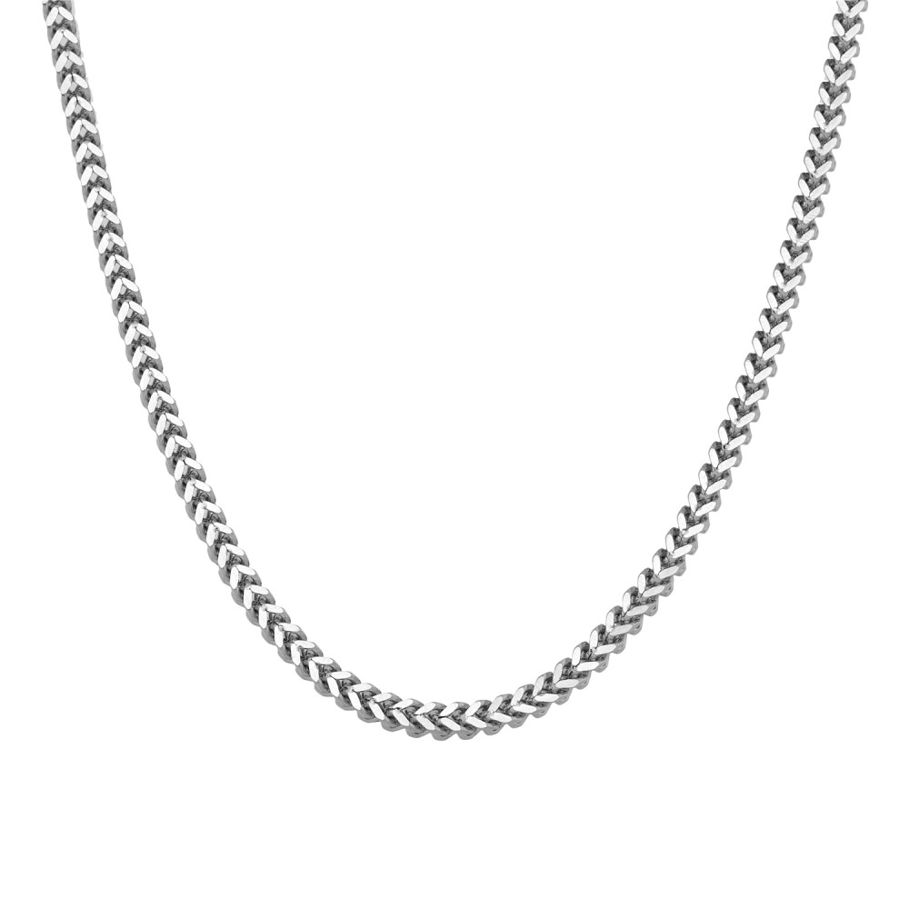 Stainless Steel. Big curved chain necklace