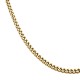 Αλυσίδα κολιέ  curved chain από ανοξείδωτο ατσάλι gold ip