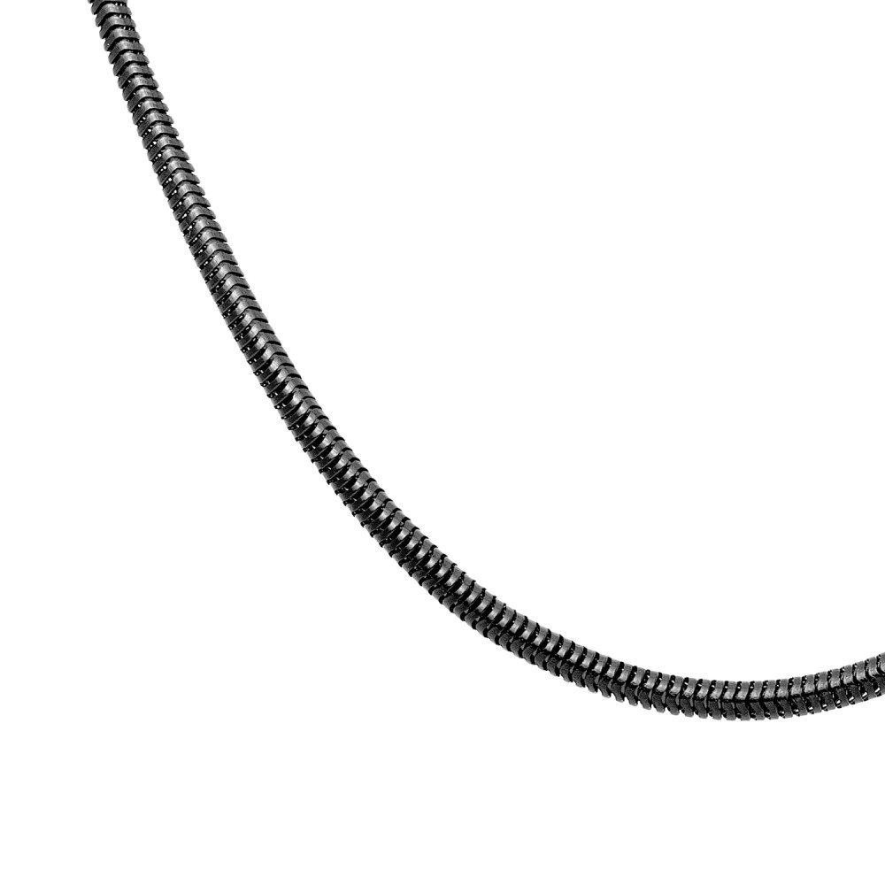 Αλυσίδα κολιέ snake chain από ανοξείδωτο ατσάλι Black ip