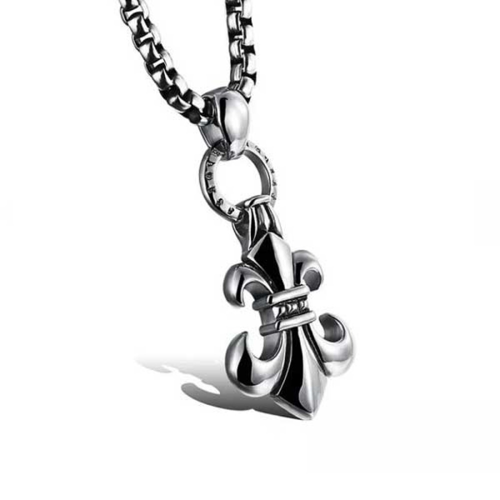 Stainless Steel. Fleur de Lis necklace