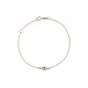Gold 9ct. Chain bracelet with mati