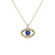 Gold 9ct. Mati pendant with CZ