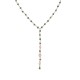 Sterling silver 925°. Rosary necklace with CZ