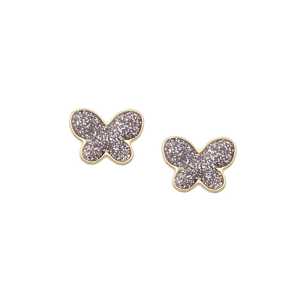 Gold 14ct. Girls' butterfly studs
