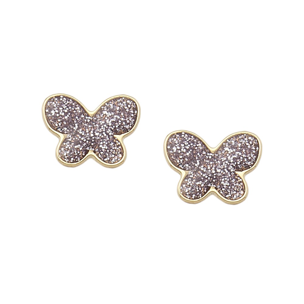 Gold 14ct. Girls' butterfly studs