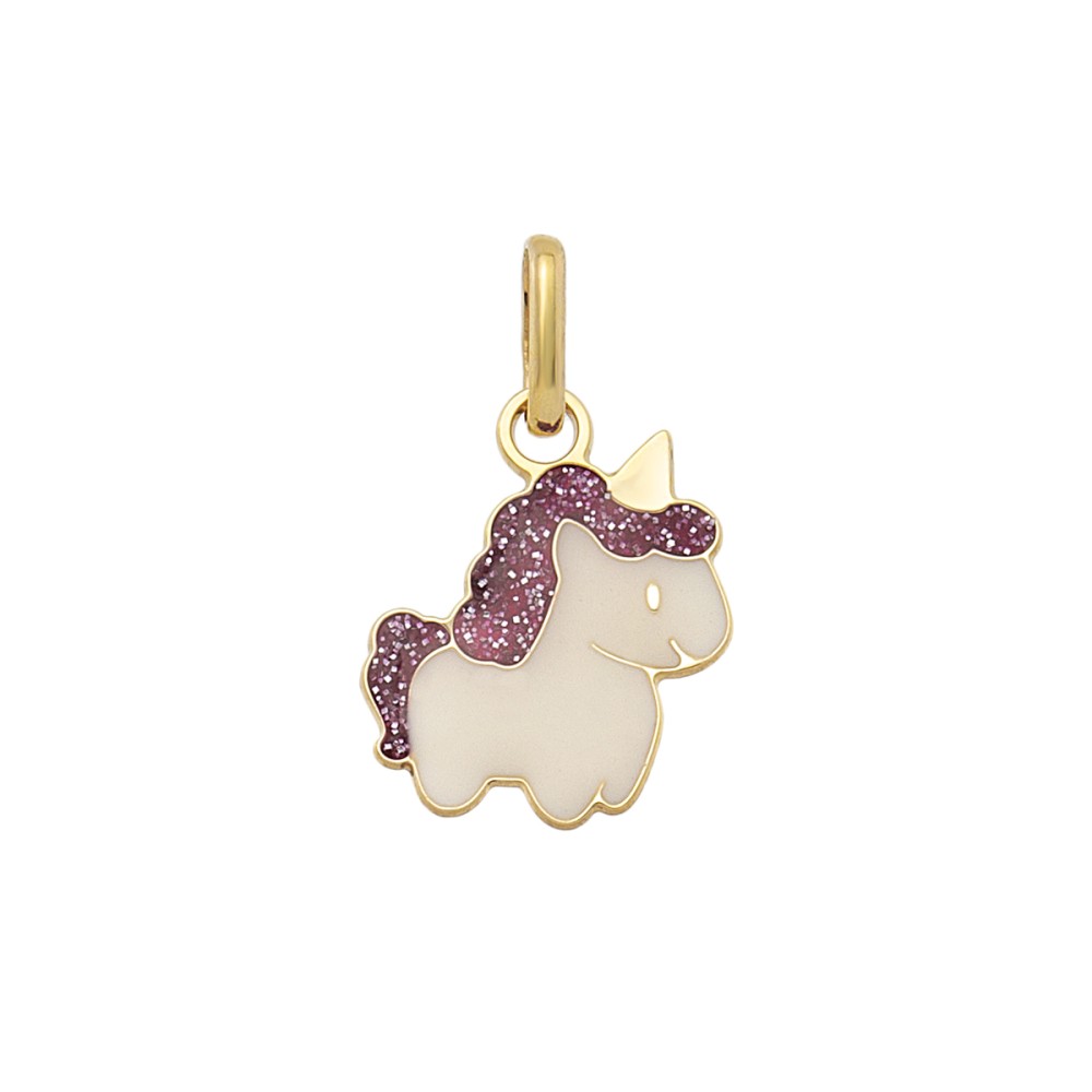 Gold 14ct. Girls' unicorn pendant