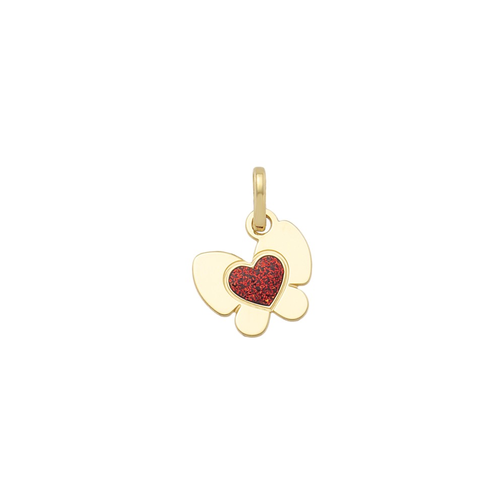 Gold 14ct. Girls' butterfly pendant
