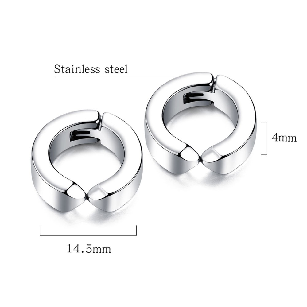 Stainless Steel. Hoop earrings