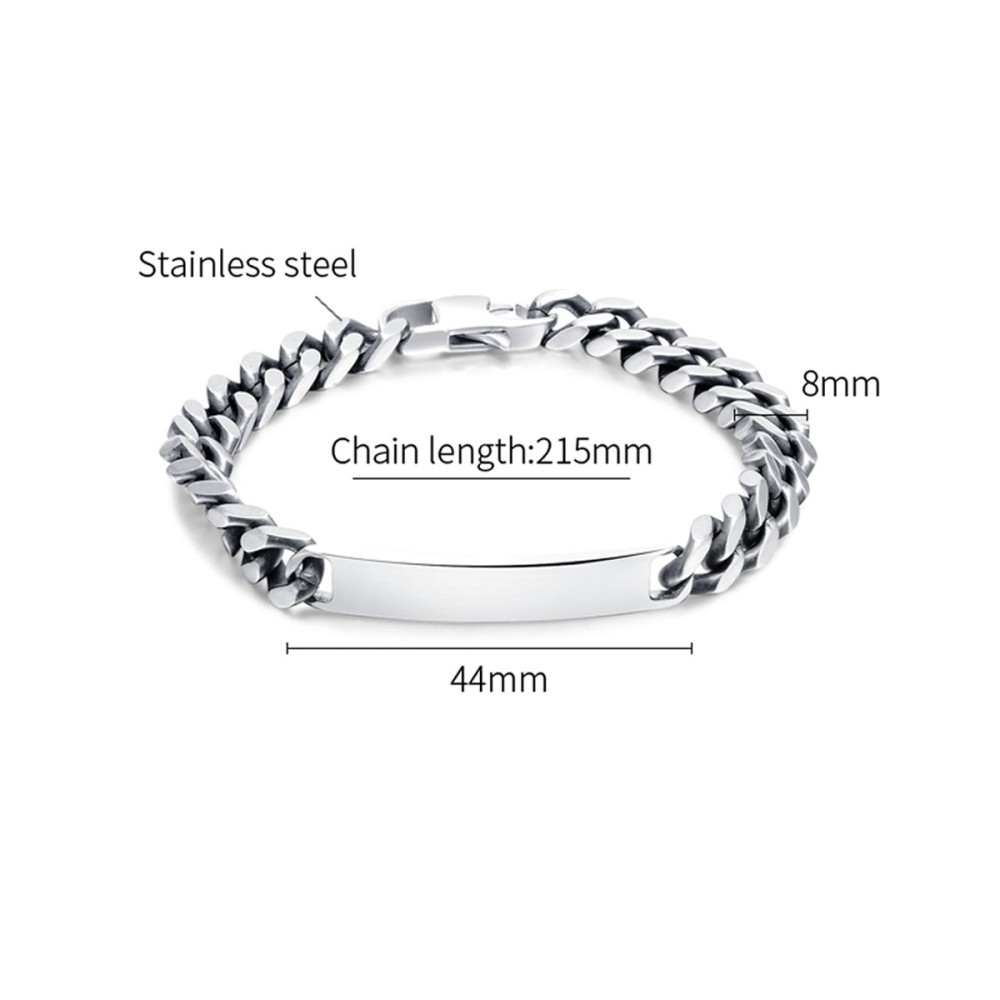 Stainless Steel. ID bracelet