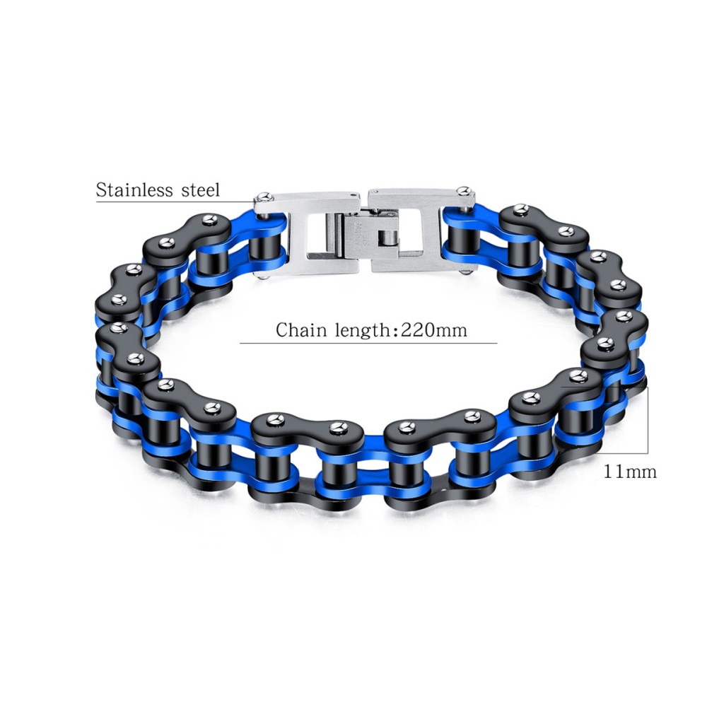 Stainless Steel. Drive chain bracelet