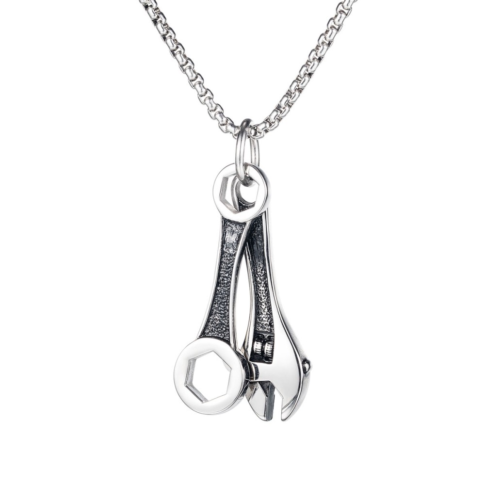 Stainless Steel. Wrench set tools necklace