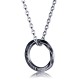 Stainless Steel. Open circle pendant
