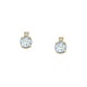 Gold 9ct. Double stone stud earrings