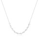 Sterling silver 925°. Teardops station chain necklace