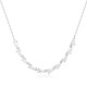 Sterling silver 925°. Teardops station chain necklace