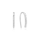 Sterling silver 925°. Threader earrings with CZ