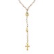 Sterling silver 925°. Rosary Y-style necklace