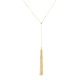 Gold 14ct. Y-necklace with multi-chains