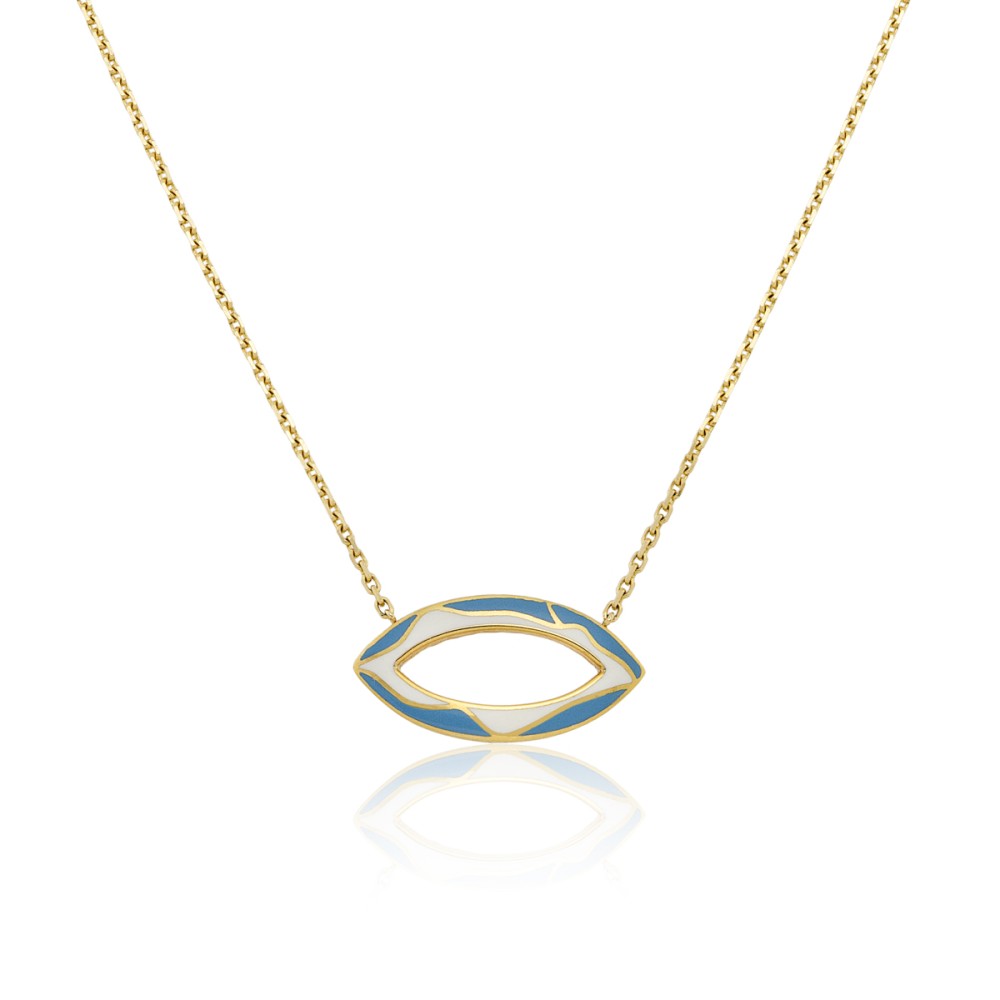 Gold 14ct. Chain necklace with mati