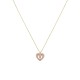 Gold 14 ct. Heart with footprints necklace