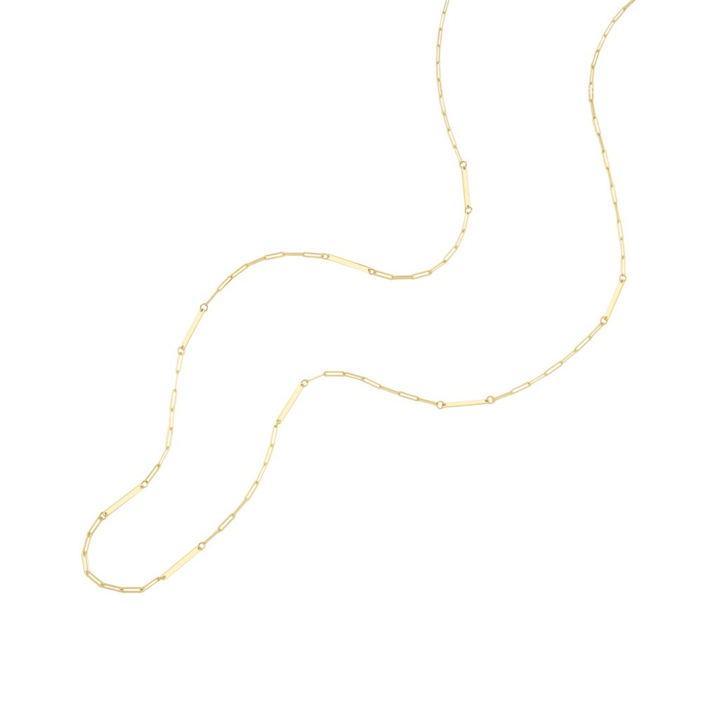 Gold 14ct. Long chain necklace