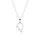 Sterling silver 925°. Lucky 24 pendant on chain
