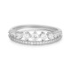 Sterling silver 925°. Double band ring with CZ